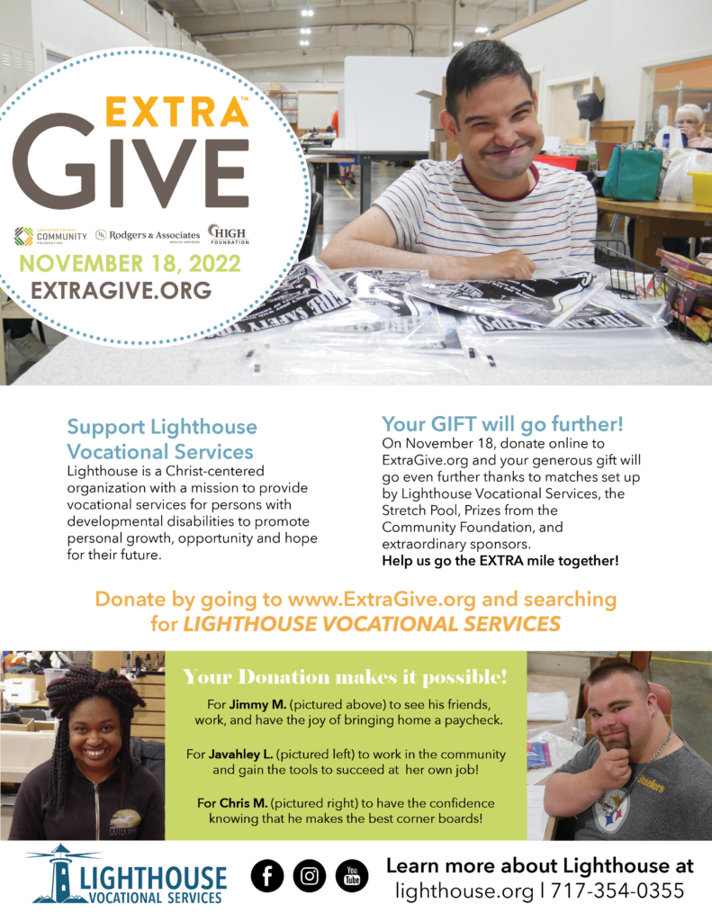 The Extra Give Is Coming… Lighthouse Vocational Services